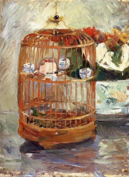  Berthe Lienzo - La jaula Berthe Morisot